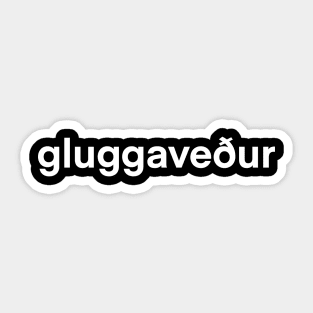 gluggaveður Sticker